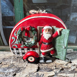 Jim Shore Santa Travel Trailer Motor Home Christmas Holiday Ornament 3” New