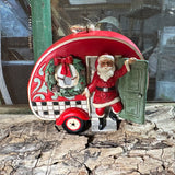 Jim Shore Santa Travel Trailer Motor Home Camper Christmas Holiday Vacation Ornament 3” New