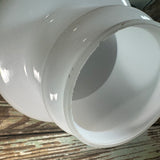 Vintage Art Deco Mushroom Milk Glass Light Shade