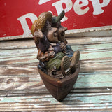 Vintage 1991 Cairn Studios Lee Sievers Gone Fishin Figure, Limited Edition, Retired