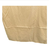 Vintage 60” X 96” Polyester Tablecloth Golden Earth Tone Diamond Pattern Permanent Press
