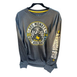 Gas Monkey Hot Rod Garage Lg Gray TShirt Texas TV Show Long Sleeve Pre-worn
