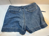 The Limited Y2K Denim Shorts Size XS Draw String Zipper
