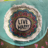Natural Life Womens Hangout Hat Ball Trucker Cap Live Happy Adjustable Neon New