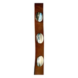 Justin Brown Cowhide Leather Belt USA Pre-owned Silver Tone Embellishments 30