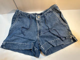 The Limited Y2K Denim Shorts Size XS Draw String Zipper
