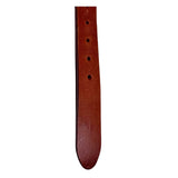 Justin Brown Cowhide Leather Belt USA Pre-owned Silver Tone Embellishments 30