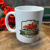 Between The Oaks Farm Kingswood Texas Coffee Mug Pre-owned 8 Oz Red Truck