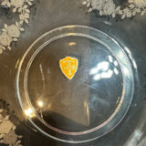 Vintage Tiffin Cherokee Rose Lg Console Bowl VTG Etched Glass Centerpiece Salad Fruit