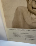 Vintage 1959 Original Magazine Advertisement Ad Johnson Baby Powder Oil Mother Baby