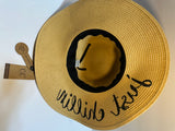 C C Company Women’s Adjustable Sun Hat Just Chillin Wide Floppy Brim New