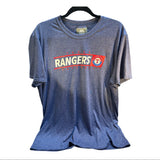 Texas Rangers Baseball T Shirt Majestic Logo XL Polyester Comfortable Pre-owned