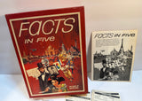 Facts In Five 1976 Game of Knowledge Vintage Trivia Bookshelf Game Pre-owned
