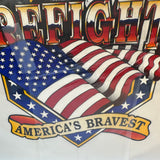 Proud To Be A Firefighter Americas Bravest Vintage 1999 Iron On Shirt Transfer