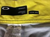 Oakley Grey Yellow Gradient Spell Out Swim Surf Shorts Trunks Men’s Performance Fit 40 Waist