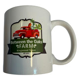 Between The Oaks Farm Kingswood Texas Coffee Mug Pre-owned 8 Oz Red Truck