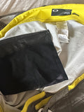 Oakley Grey Yellow Gradient Spell Out Swim Surf Shorts Trunks Men’s Performance Fit 40 Waist