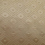 Vintage 60” X 96” Polyester Tablecloth Golden Earth Tone Diamond Pattern Permanent Press