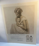Vintage 1959 Original Magazine Advertisement Ad Johnson Baby Powder Oil Mother Baby