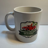 Between The Oaks Farm Kingswood Texas Coffee Mug Pre-owned 8 Oz Red Truck
