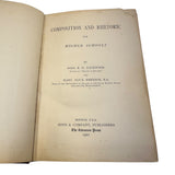 Composition and Rhetoric Lockwood Emerson 1901 Antique High School English Text Vintage