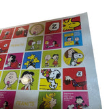 Peanuts Happiness Is 60 Sticker Sheet Vintage Snoopy Lucy Charlie Brown Woodstock Vintage