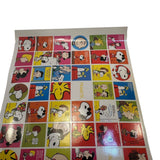 Peanuts Happiness Is 60 Sticker Sheet Vintage Snoopy Lucy Charlie Brown Woodstock Vintage
