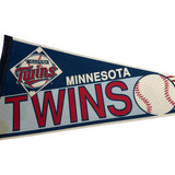 Minnesota Twins Pennant Banner Vintage 28.5” MLB Baseball 1990s