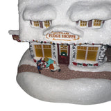 Thomas Kinkade Snowflake Fudge Shoppe Christmas Village Lights 2022 Teleflora