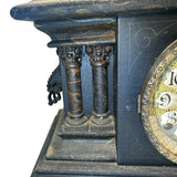 Ingraham Adamantine Ornate Mantel Clock Restoration Parts Antique