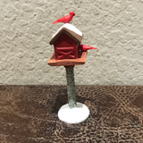 Dept 56 Christmas Bird House with Cardinals
