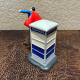 Department 56 Superman DC Comics Dept 56 Village Superhero Phone Booth New 3.25”