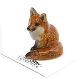 Little Critterz Red Fox Miniature Porcelain Figurine