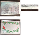 Vintage Currier and Ives Placemats