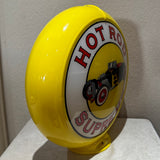 Hot Rod Supreme Reproduction Gas Pump Globe Glass Lenses Petroliana Gasoline New