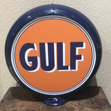 Gulf Plastic Reproduction Gas Pump Globe Petroliana Gasoline 13.5" New