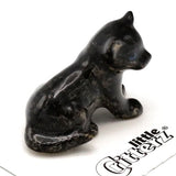 Little Critterz Black Panther Cub Miniature Porcelain Figurine