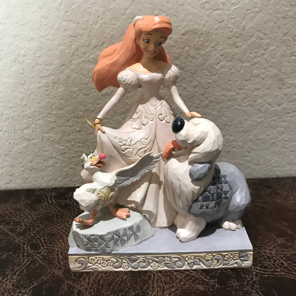Disney Traditions by Jim Shore White Woodland Ariel and Max