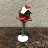 Dept 56 Christmas Bird House with Cardinals