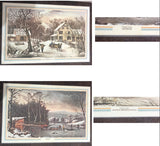 Vintage Currier and Ives Placemats
