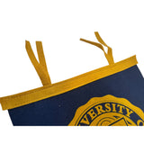 Vintage Blue University Notre Dame Fighting Irish Pennant Banner Felt Wool 29"