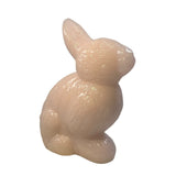 Mosser Crown Tuscan Pink Glass Sitting Bunny Rabbit Figurine USA New