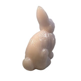 Mosser Crown Tuscan Pink Glass Sitting Bunny Rabbit Figurine USA New