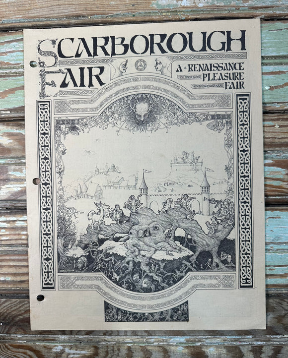 Vintage 1981 Scarborough Renaissance Fair Program Waxahachie, Texas