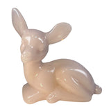 Mosser Crown Tuscan Pink Glass Deer Figurine Woodland Forest Holiday Christmas New USA