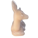 Mosser Crown Tuscan Pink Glass Deer Figurine Woodland Forest Holiday Christmas New USA