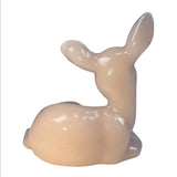 Mosser Crown Tuscan Pink Glass Deer Figurine Woodland Forest Holiday Christmas New USA