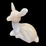 Mosser Crown Tuscan Pink Glass Deer Figurine Woodland Forest Holiday Christmas New USA