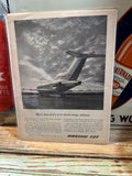 1963 Boeing 727 Original Magazine Advertisement 