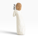 Willow Tree "Friendship" Hand-Painted Figurine With Flower Bouquet New